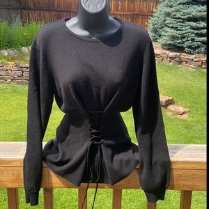 NWT- Black Peplum Style Sweater